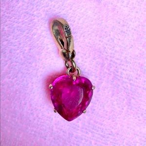 Juicy Pink Heart Charm
